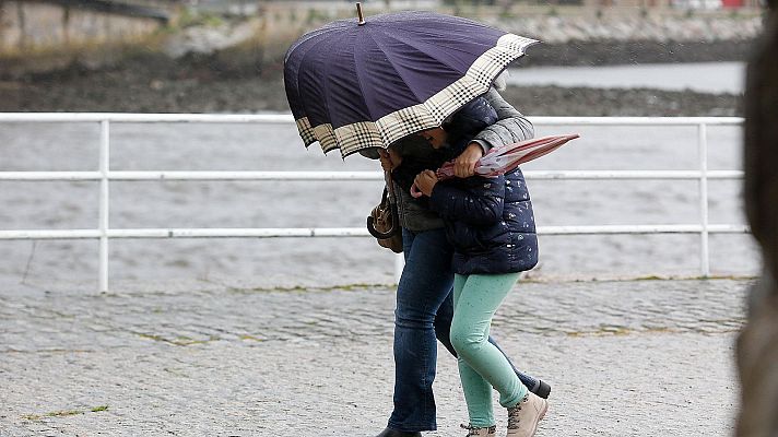 Lluvias persistentes en Galicia este jueves