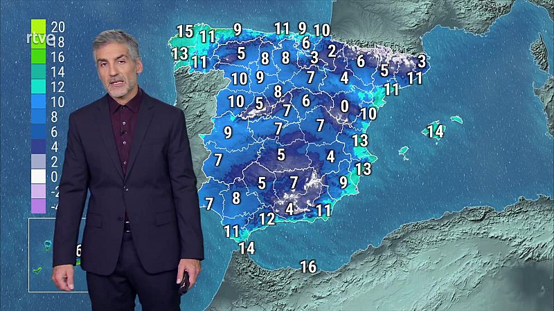 En Galicia, precipitaciones persistentes en el oeste y viento fuerte o muy fuertes en litoral norte - ver ahora