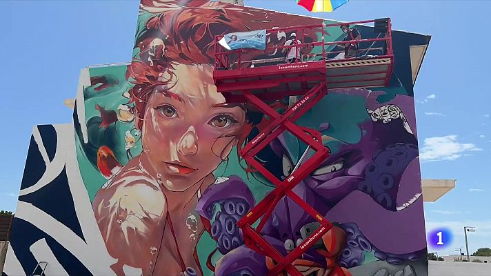 Dos murals d'un artista català, seleccionats entre els 50 millors del món