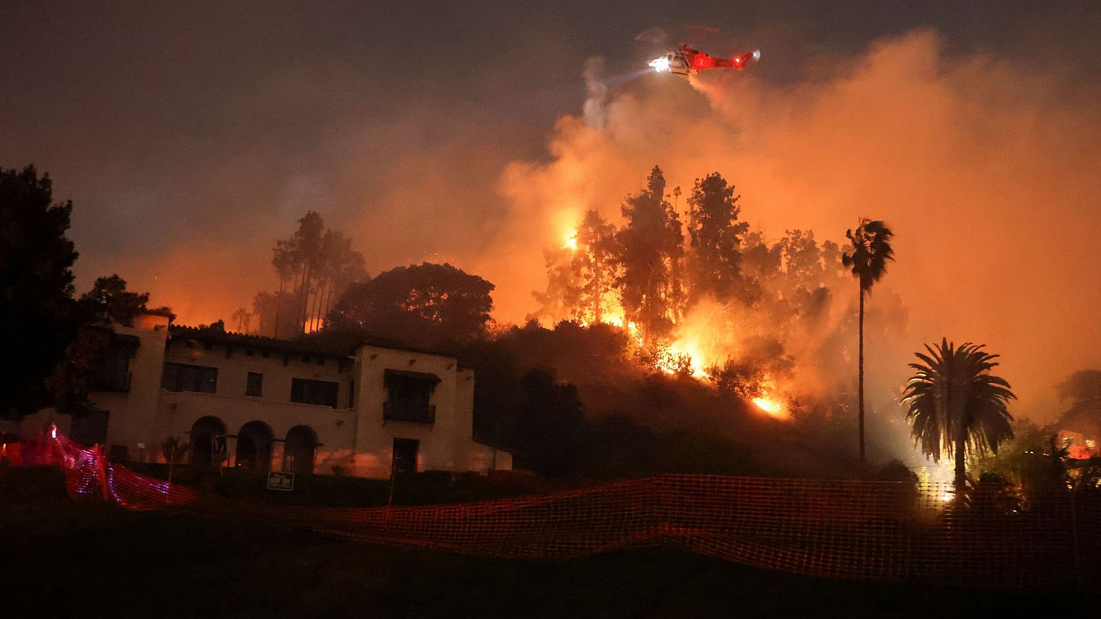 Hollywood sufre los incendios en Los Ángeles