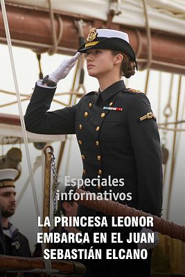 La Princesa Leonor, en el Juan Sebastián Elcano