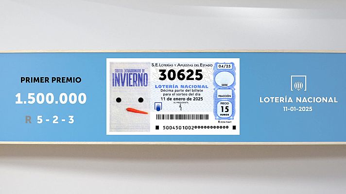 SELAE - Sorteo de la Lotería Nacional del 11/01/2025