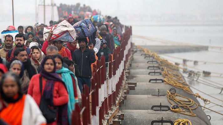 Festival hindú del Kumbh Mela: baños en ríos sagrados para purificarse