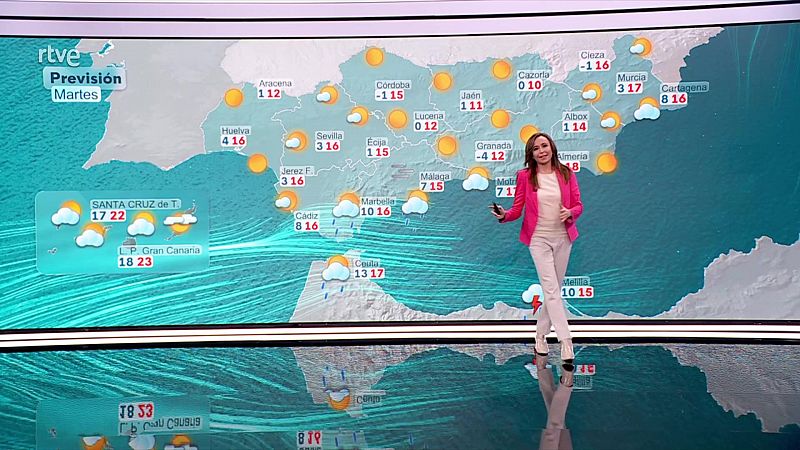 Descenso notable de las temperaturas máximas en Alborán y depresiones del nordeste - ver ahora