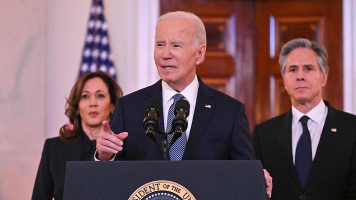 Telediario 2 - Biden celebra la tregua en Gaza tras sus "intensos esfuerzos"