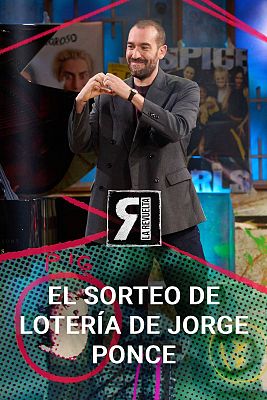 Jorge Ponce celebra su propio sorteo de Lotería