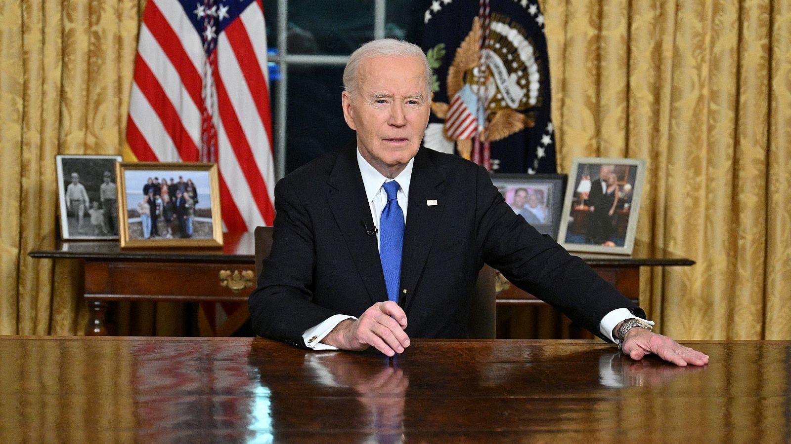 Biden pronuncia su discurso de despedida como presidente,