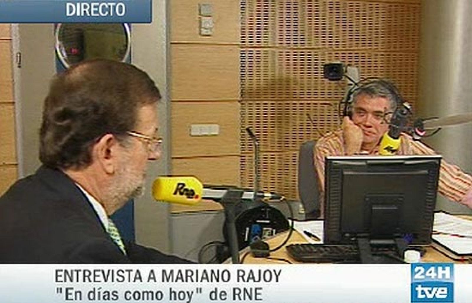 Mariano Rajoy responde a los oyentes y usuarios de RTVE.ES en la entrevista de 'En días como hoy' de RNE.
