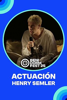 Benidorm Fest - henry semler canta "NO LO VES" en la segunda semifinal