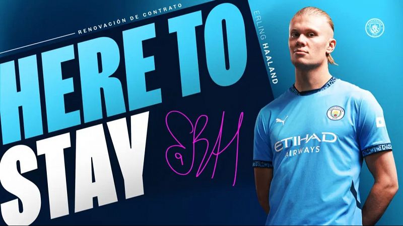 Haaland renueva con el Manchester City hasta 2034 | Ver