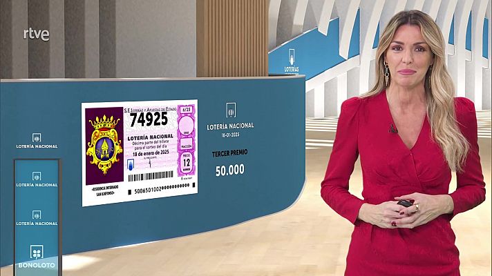 Loterías - Sorteo de la Lotería Nacional del 18/01/2025