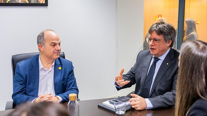 Telediario Fin de Semana - Junts asegura que el PSOE ha aceptado la reunión en Suiza con Puigdemont
