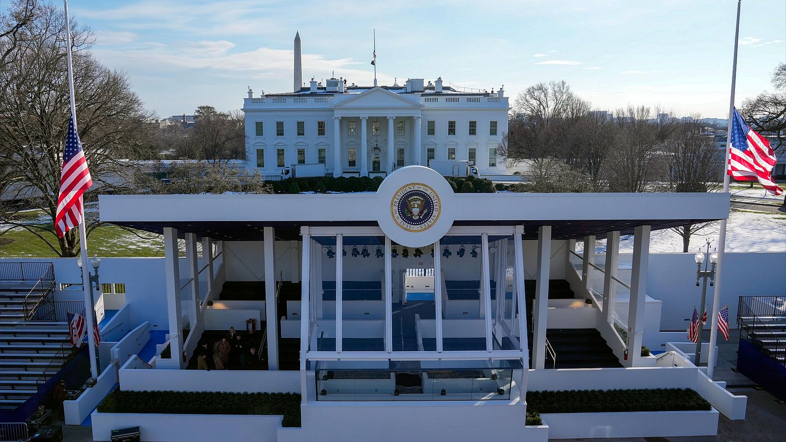 La Casa Blanca se prepara para la llegada de Donald Trump