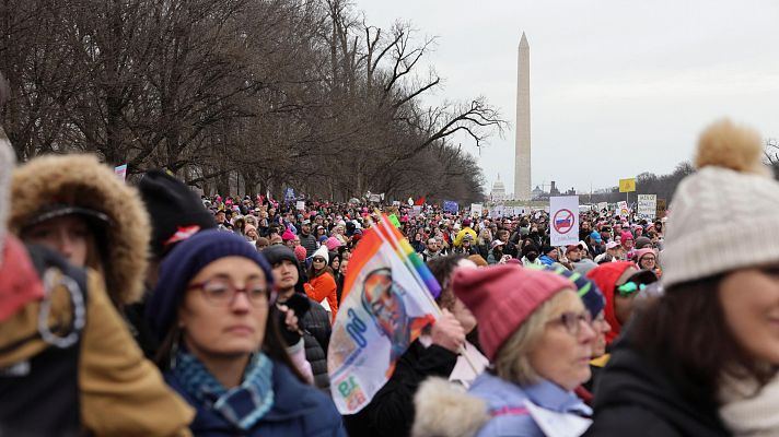 Protestas en Washington ante la toma de posesión de Trump