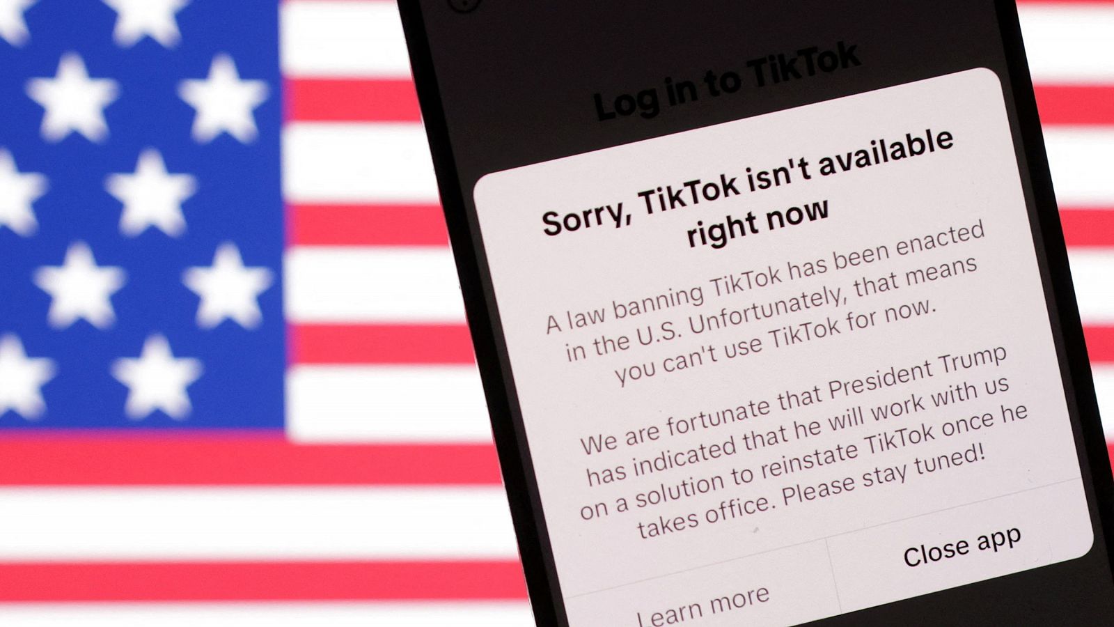 TikTok deja de funcionar en Estados Unidos por el veto legal | Ver