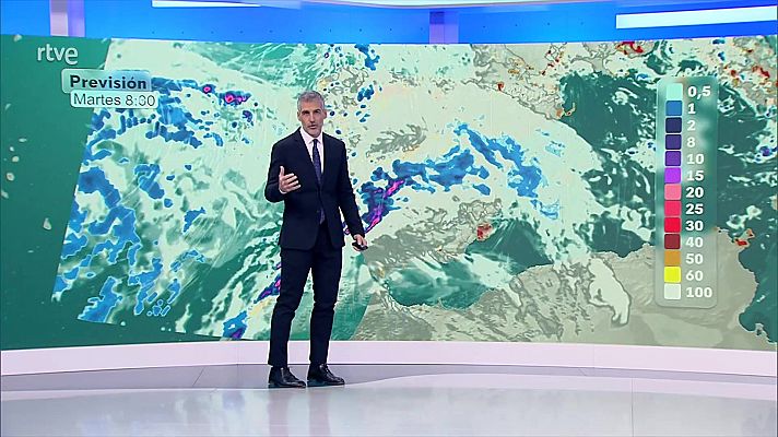 El tiempo - Precipitaciones con acumulados significativos en Extremadura y Andalucía occidental, en especial en sierras