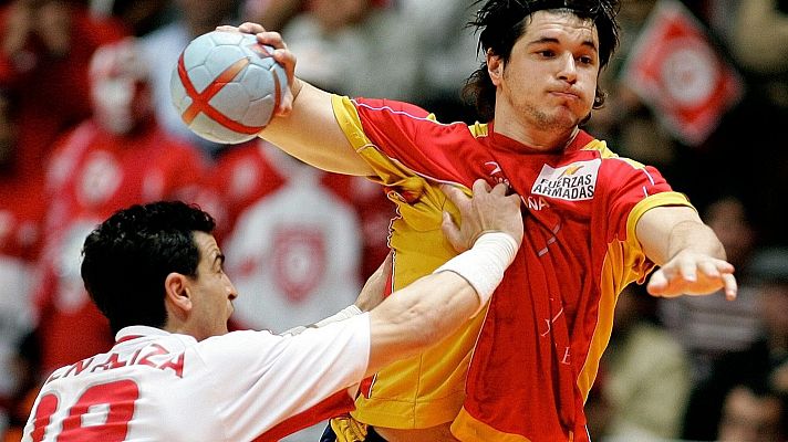 Mundial de balonmano Túnez 2005: Semifinal Túnez - España