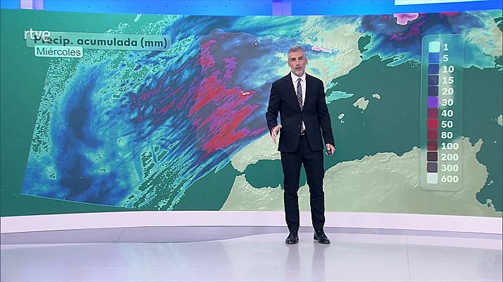 El tiempo - Precipitaciones en el oeste del sistema Central, Extremadura y Andalucía occidental, donde podrían ser localmente fuertes