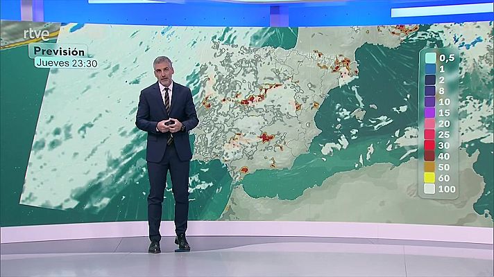 Precipitaciones en el oeste del sistema Central, zonas de Extremadura y en Andalucía occidental y Canarias