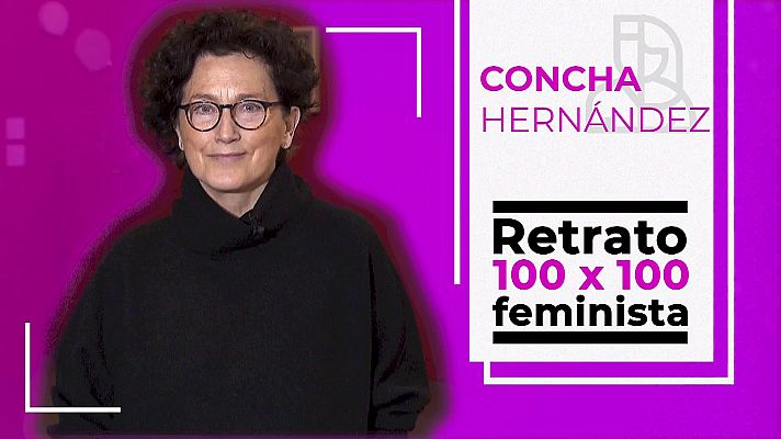 Objetivo igualdad - Retrato 100x100 feminista: Concha Hernández