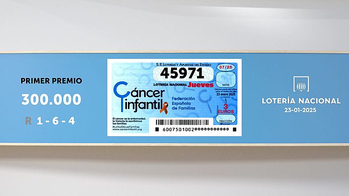 SELAE - Sorteo de la Lotería Nacional del 23/01/2025