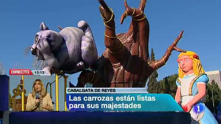 Telediario 1 - Todo preparado para la llegada de Melchor, Gaspar y Baltasar