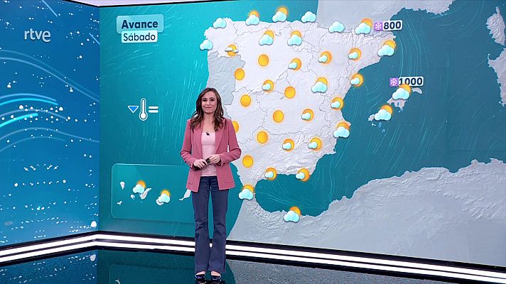 Las temperaturas descienden de forma generalizada, más en el tercio este peninsular y montañas del centro y norte