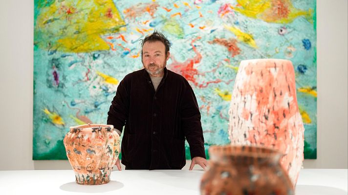 Telediario 1 - Las "Flores, peces, toros" de Miquel Barceló, en la Galería Elvira González hasta el 29 de marzo