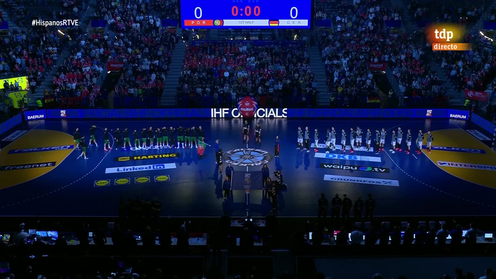 Balonmano - Campeonato del Mundo masculino.  1/4 final: Portugal - Alemania - ver ahora