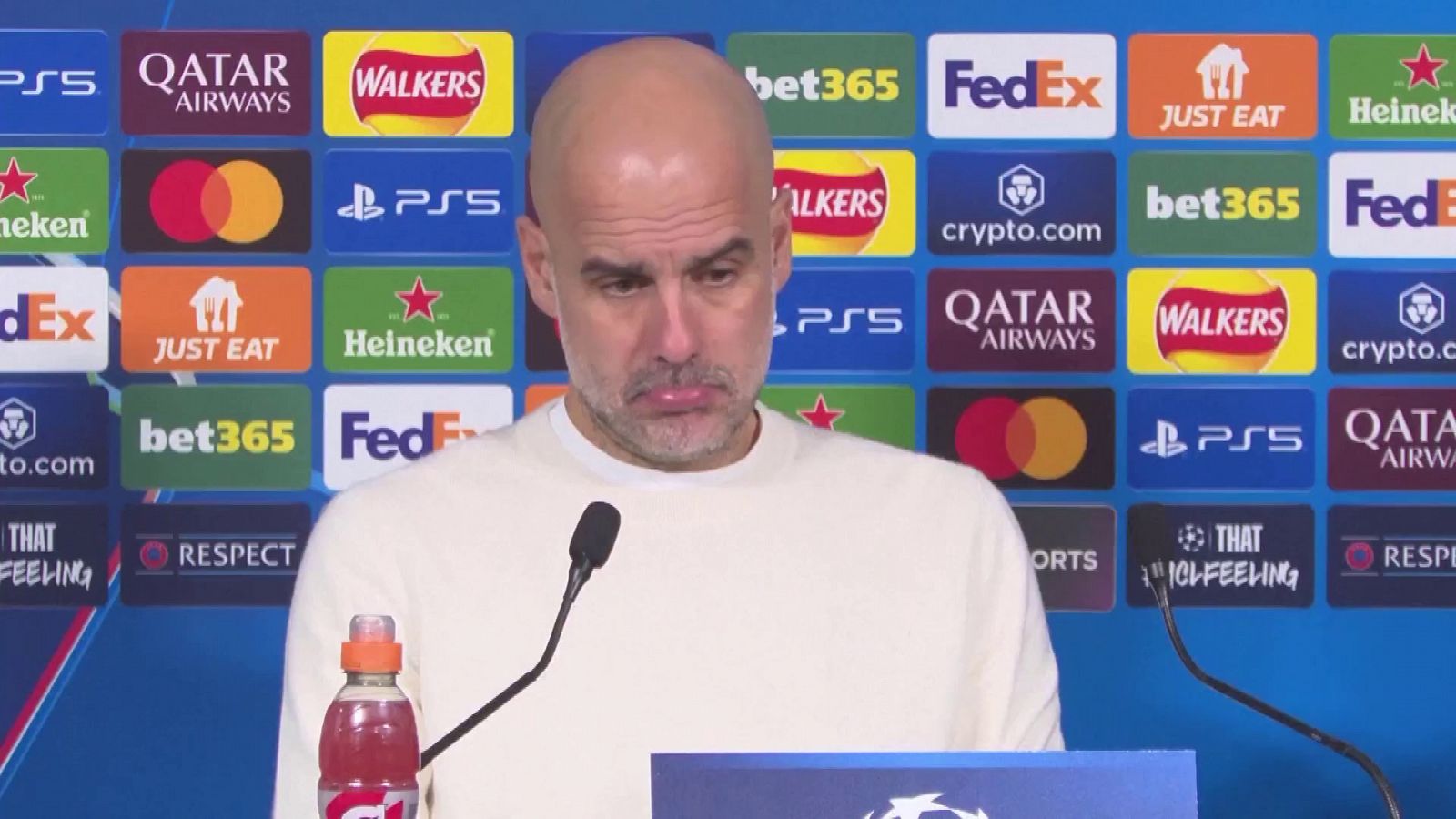 Manchester City - Brujas: rueda de prensa de Pep Guardiola