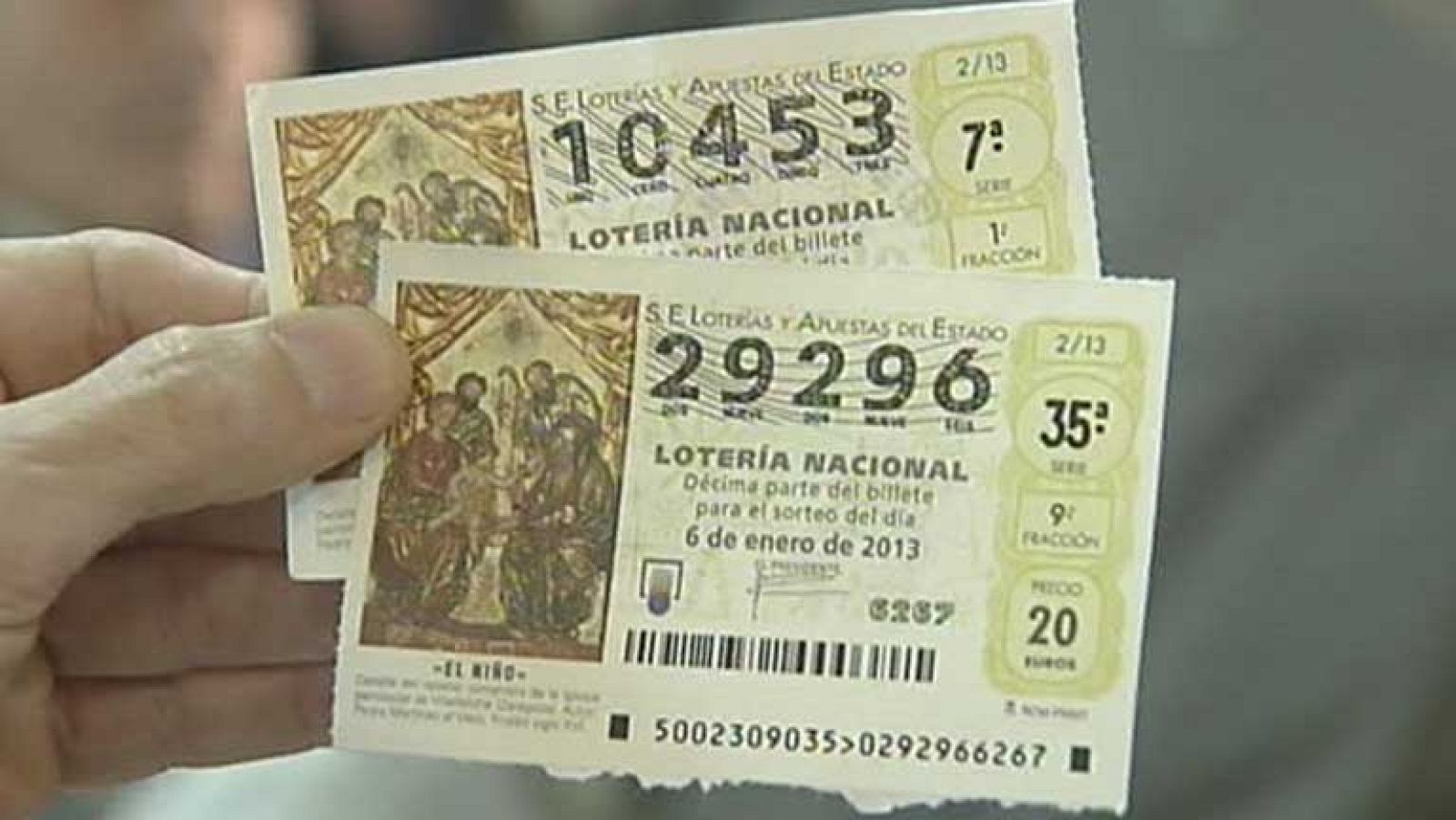 El origen de los décimos de la lotería del Niño, en un pueblo de Aragón