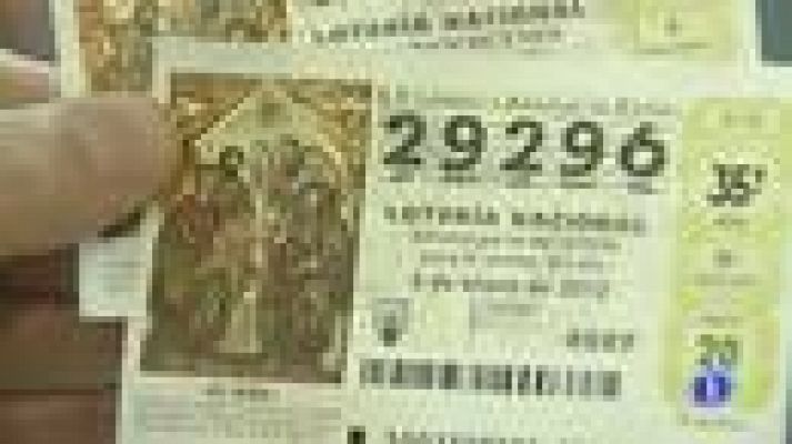 Telediario 1 - Décimos de la Lotería del Niño