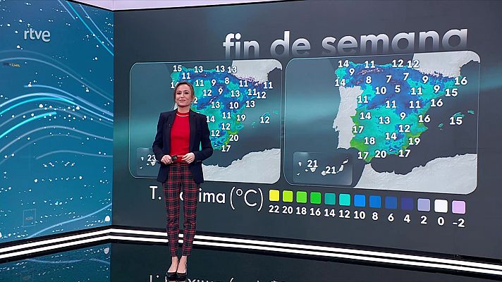 Las temperaturas máximas descenderán en el extremo norte y en las sierras del sudeste y en Canarias