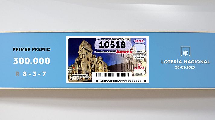 SELAE - Sorteo de la Lotería Nacional del 30/01/2025