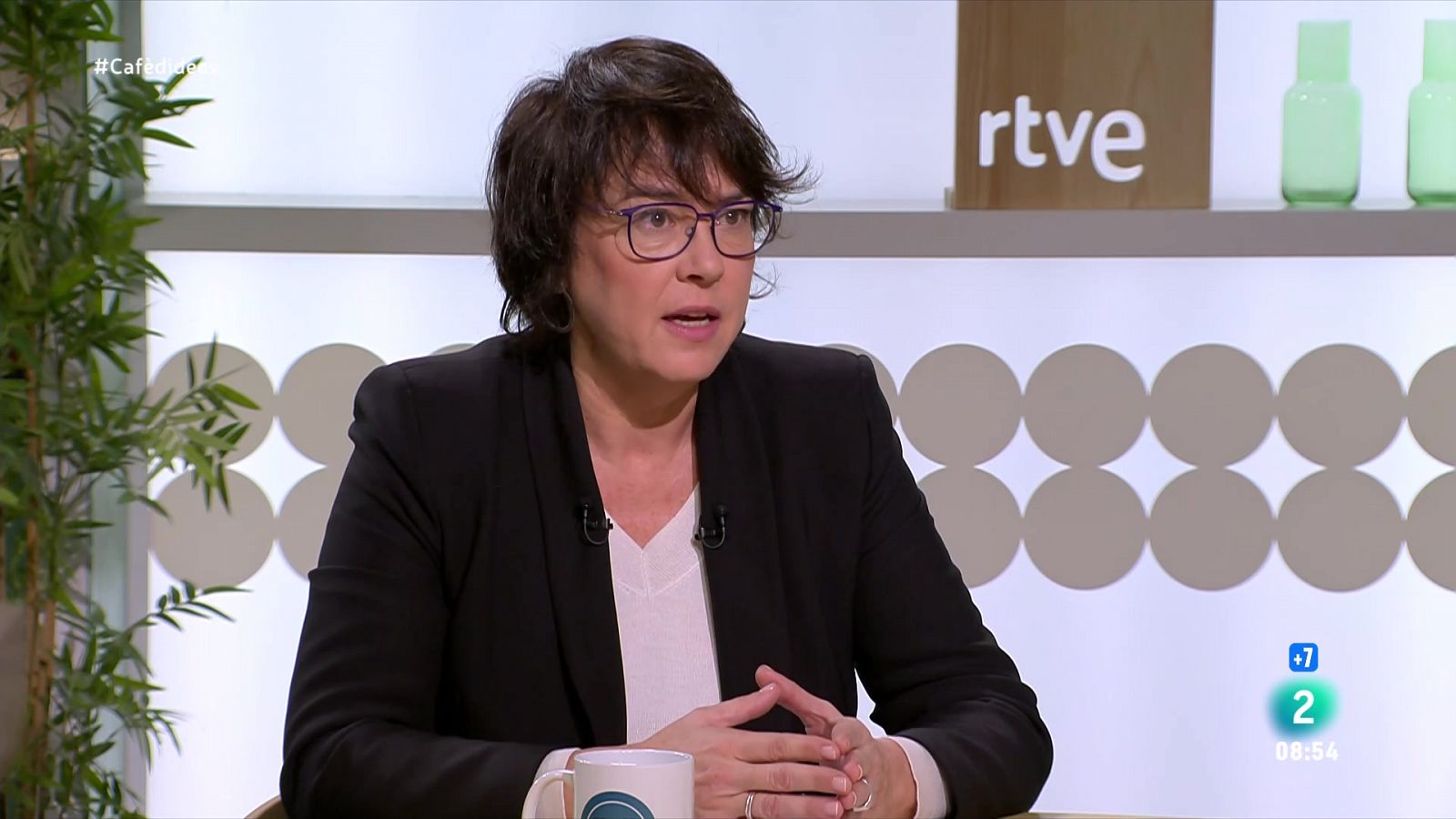 Cafè d'idees - Diana Riba posa Junts i Vox al mateix sac "en tacticisme polític"