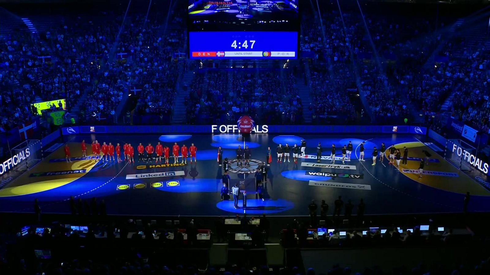 Balonmano - Campeonato del mundo masculino. 2ª semifinal: Dinamarca - Portugal - ver ahora