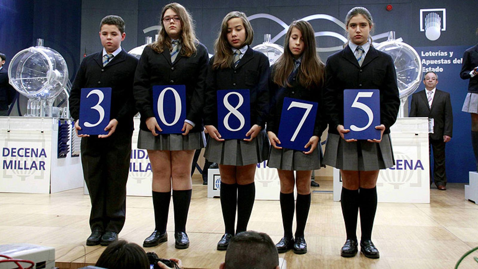 El 30.875, primer premio de la Lotería de 'El Niño'