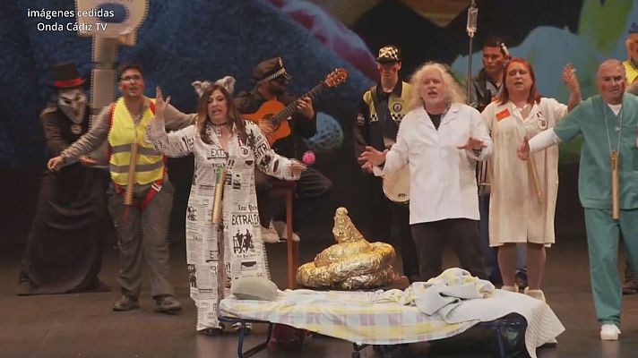Telediario 1 - El público silencia a la chirigota 'negacionista' del carnaval de Cádiz