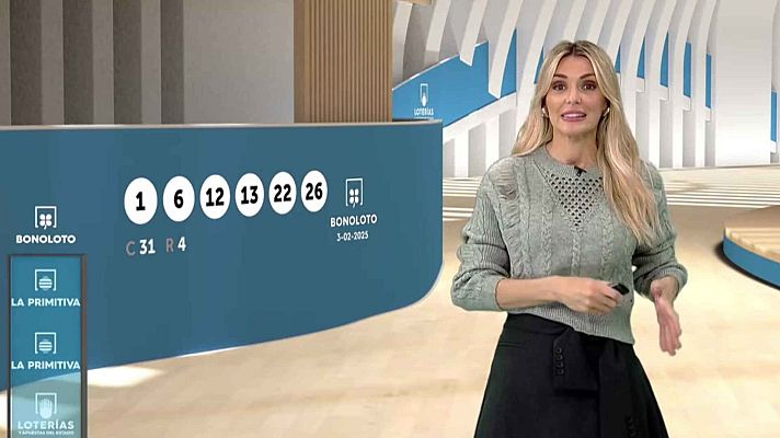 Loterías - Sorteo de la Bonoloto y Primitiva del 03/02/2025