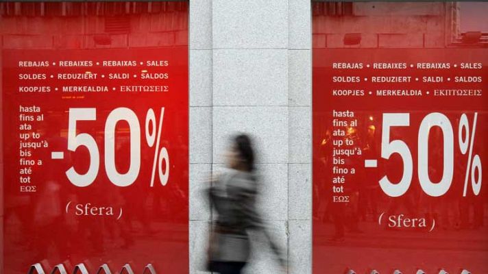 Telediario 1 - Rebajas en tiempos de crisis