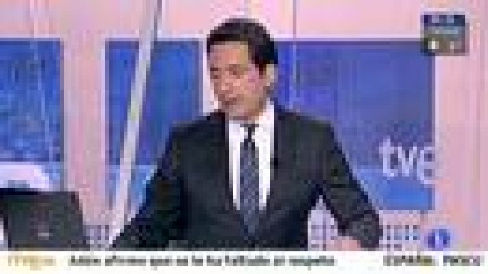 Telediario 1 - Pendientes del BCE y de la primera subasta de deuda española del año