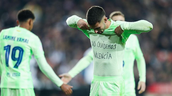 Copa del Rey - La dedicatoria de Ferran Torres tras el primer gol: "No olvidemos Valencia"