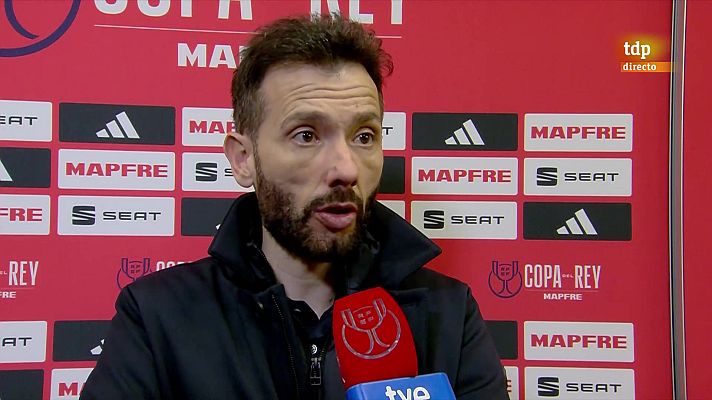 Copa del Rey - Carlos Corberán, a RTVE."No hemos estado a la altura de lo que representamos"