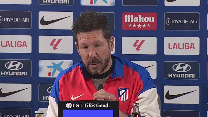 Simeone: ''No pienso en cómo va a salir el árbitro, pienso en cómo vamos a salir nosotros''