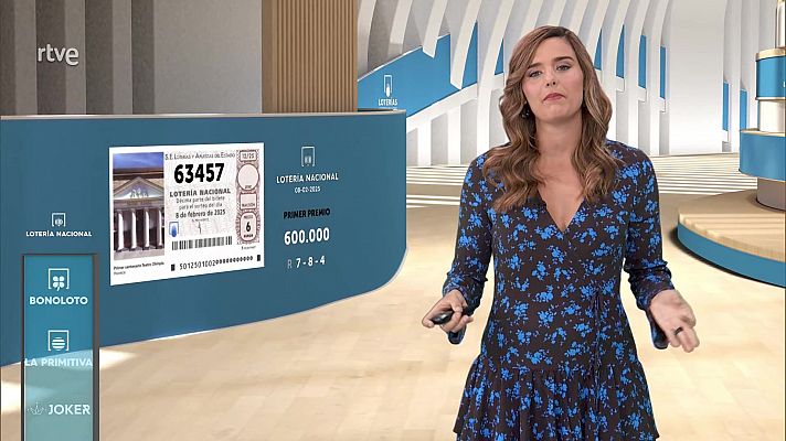 Sorteo de la Lotería Nacional del 08/02/2025
