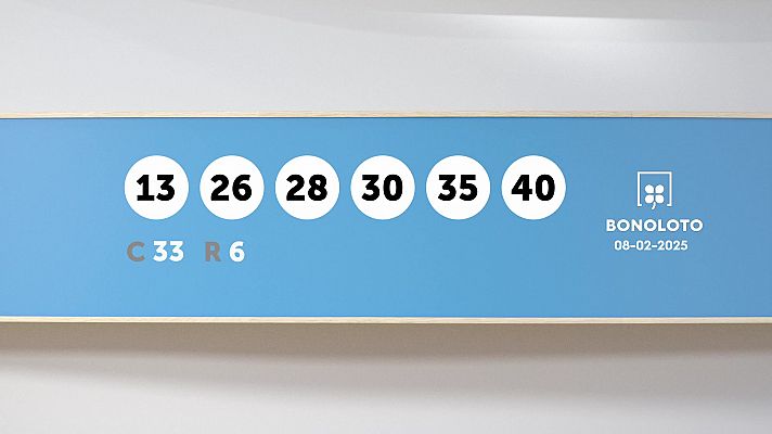 Sorteo de la Lotería Bonoloto del 08/02/2025