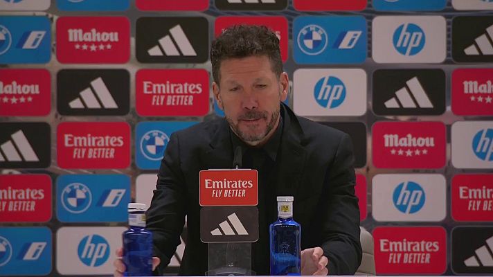 Simeone: ''Sentimos que durante gran parte del partido hemos podido ganar''