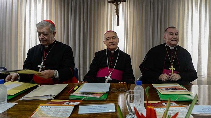 Telediario 1 - La Iglesia venezolana se alinea con la oposición