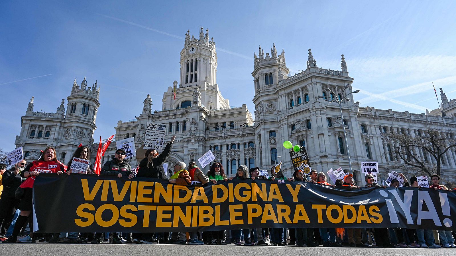 Manifestación en Madrid por el derecho a una vivienda digna