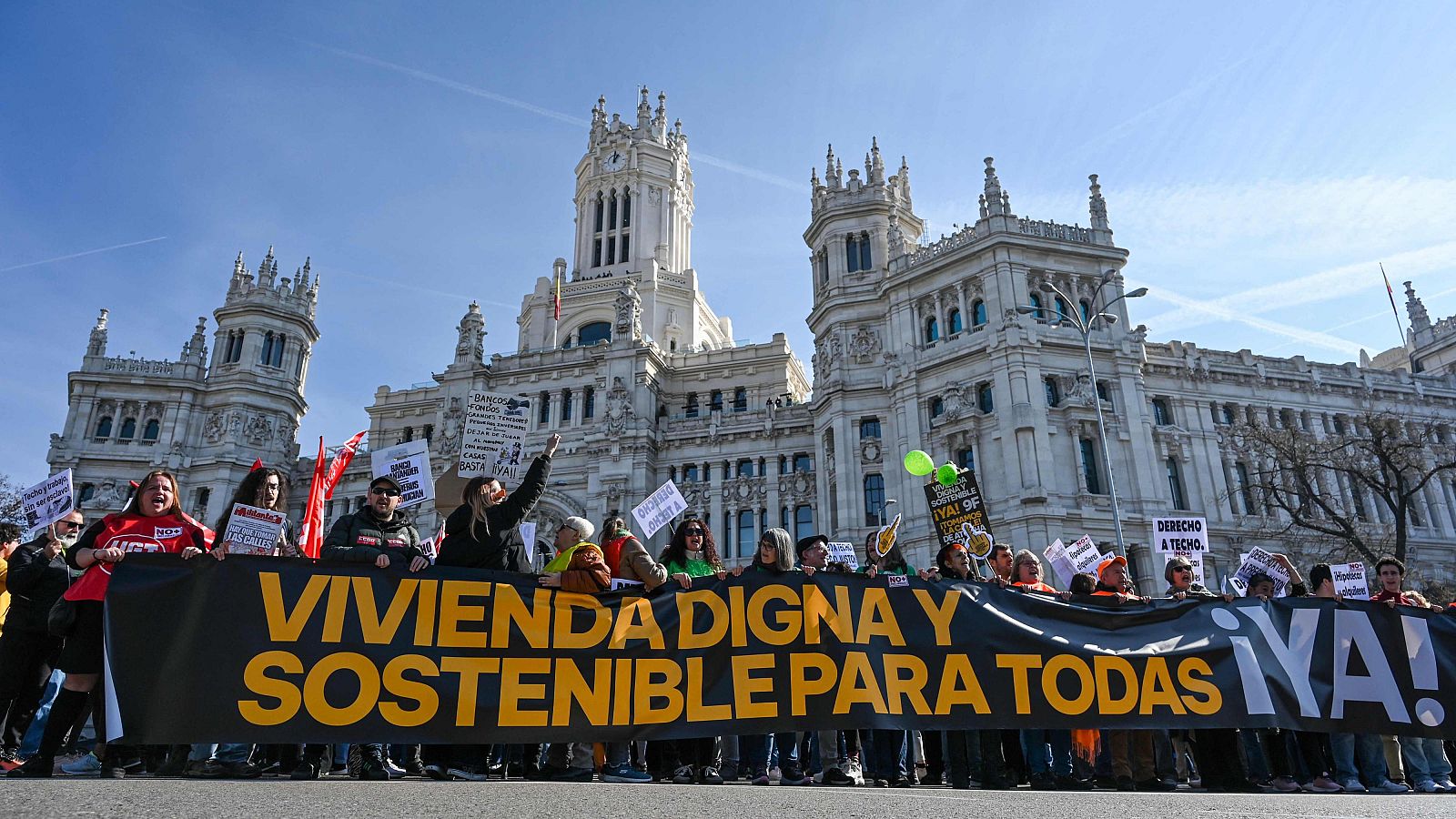 Una marcha recorre Madrid por el derecho a una vivienda digna